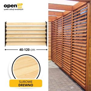 Ruchome deseczki DREWNO NIEMALOWANE do tarasów i ogrodów.