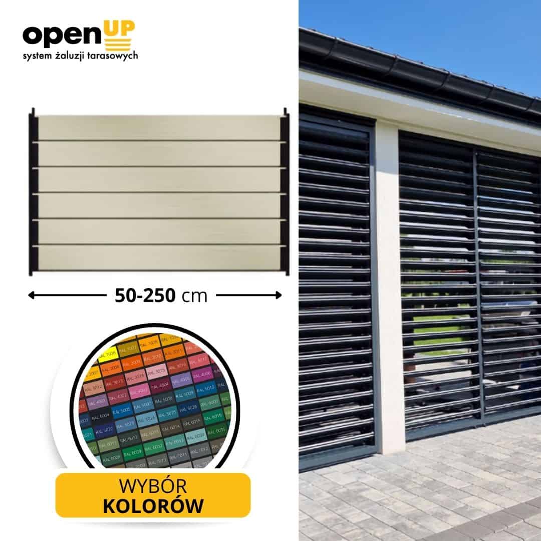 Ruchome deseczki RAL aluminium malowane
