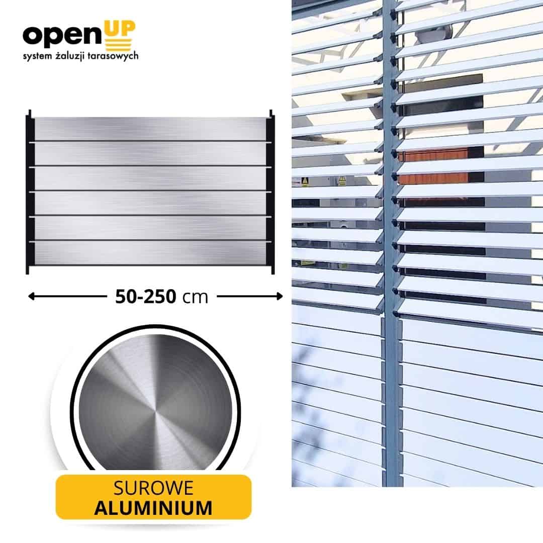 Ruchome deseczki aluminium niemalowane