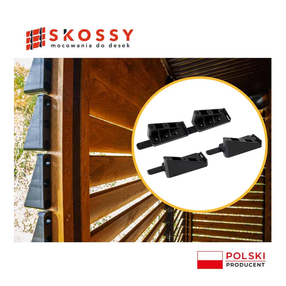 Mocowanie środkowe deski SKOSSY mocowanie do desek system Skossy