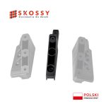 Mocowanie środkowe deski SKOSSY do montażu na ścianie, elementy mocujące do desek.