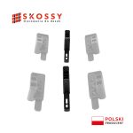 Mocowanie środkowe do desek SKOSSY, element montażowy, stabilne i trwałe.
