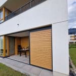 Przesuwna zabudowa tarasu z lamelami D4P27