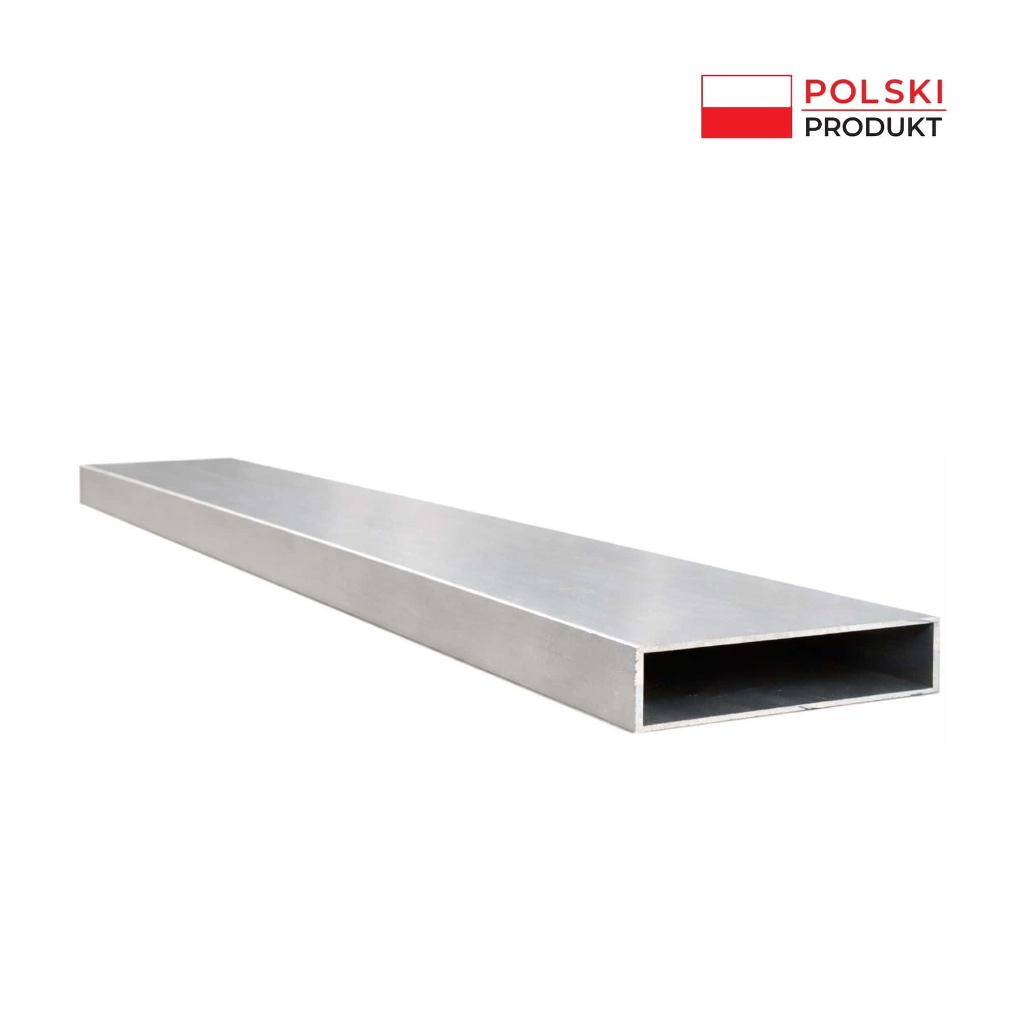 Belka Aluminiowa 100×20 niemalowana sama Profil aluminiowy 100x20x2 mm - solidny i trwaÅ‚y.