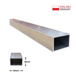 Profil aluminiowy 100x50x2 mm - solidny i trwały.