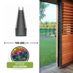 Profil dolny do przesuwnej zabudowy tarasu 25 × 25 mm