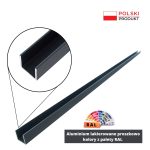 Profil dolny do przesuwnej zabudowy tarasu 25 × 25 mm