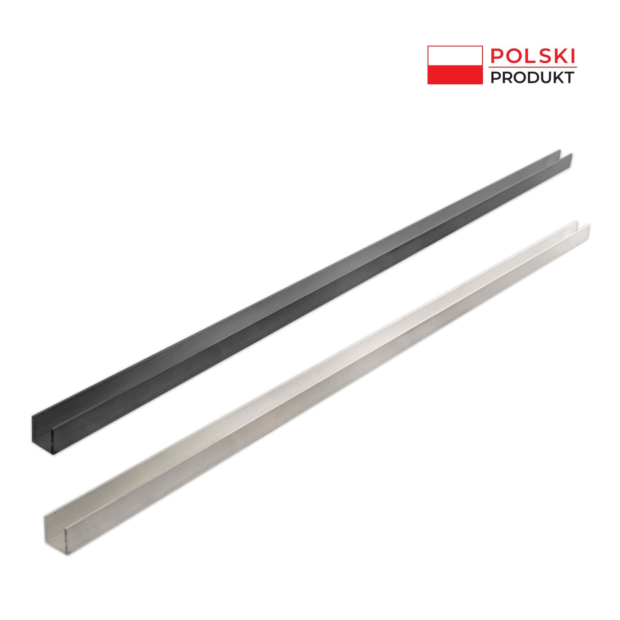 ceownik prowadzący do przesuwnej zabudowy tarasu (3) Profil dolny do przesuwnej zabudowy tarasu 25 × 25 mm