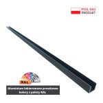 Profil dolny do przesuwnej zabudowy tarasu 25 × 25 mm